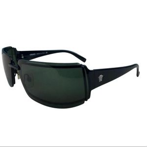 Versace Black Medusa Icon Rimless Sunglasses